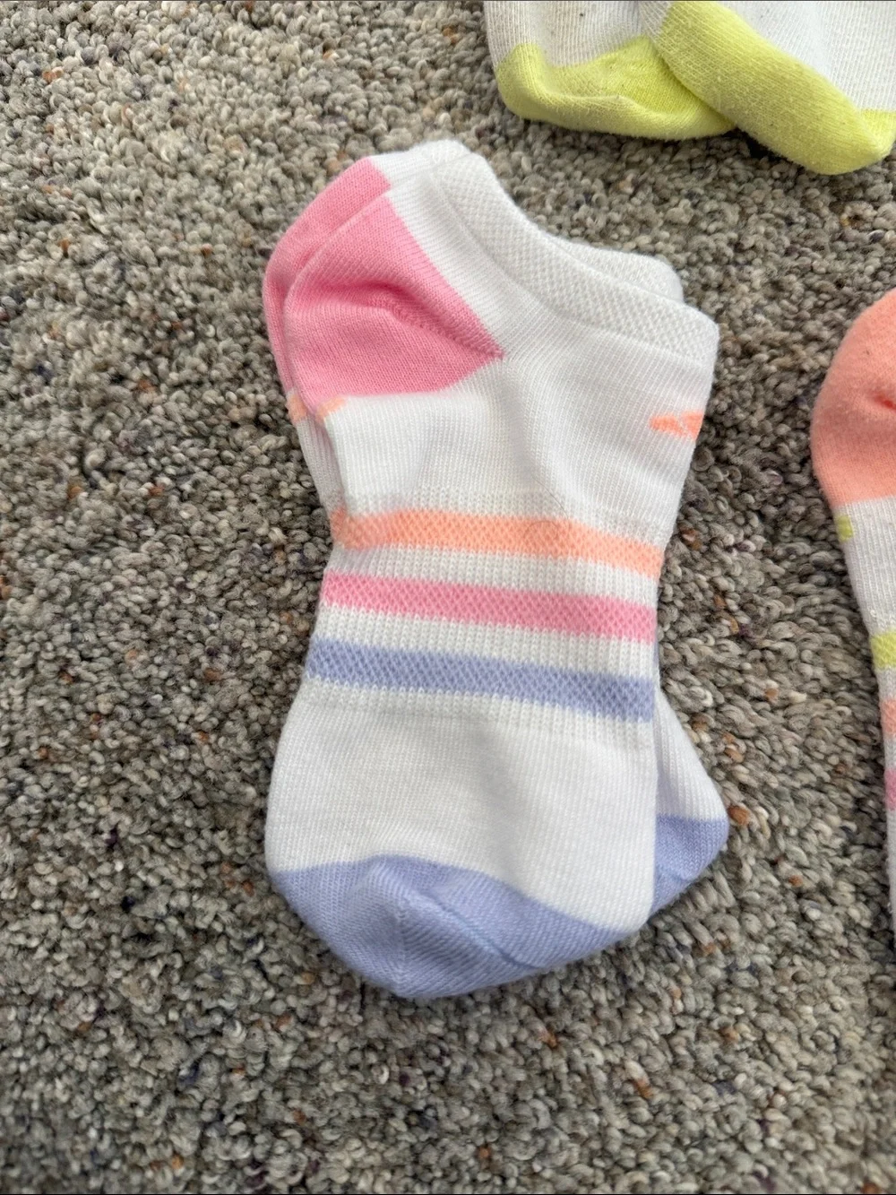 Adidas Athletic Girls No-Show Sock Bundle of 12 pairs